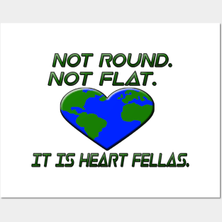 valentine's day heart earth Posters and Art